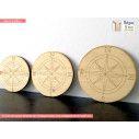 Wooden Compass  decorative figure