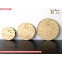 Wooden World map  decorative figure