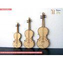 Wooden decorative figure Violin