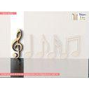 Wooden decorative figure Music notes