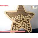 Star wooden wishes board