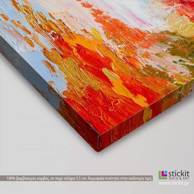 Canvas print Colorful autumn forest, detail