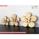 Wooden figure Flower and butterfly