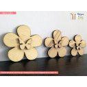 Wooden figure Flower and butterfly