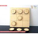 Wooden tic tac toe decorative