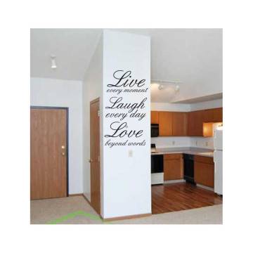 Wall stickers phrases. Live every moment 2