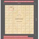 Wooden wishes board Puzzle square , engraved name