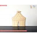 Wooden decorative figure Circus tent