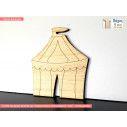 Wooden decorative figure Circus tent