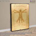 Πίνακας σε καμβά The Vitruvian trooper, (based on The Vitruvian man by da Vinci)