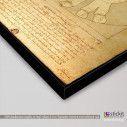 Canvas print The Vitruvian minion (based on The Vitruvian Man by Leonardo da Vinci), detail