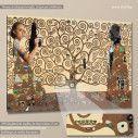 Tree of life's dark side reart (based on The Tree of life by G. Klimt) canvas print