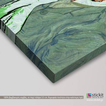 Canvas print Wolf's self portrait (based on Self portrait by Vincent van Gogh) reproduction View 1 2