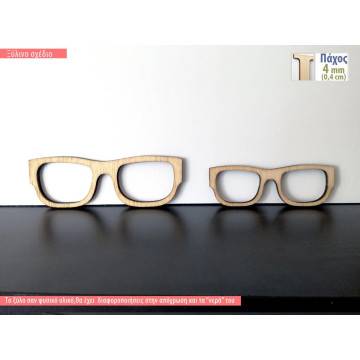 Wooden  decorative figure Men sunglasses