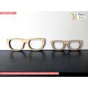 Wooden  decorative figure Men sunglasses