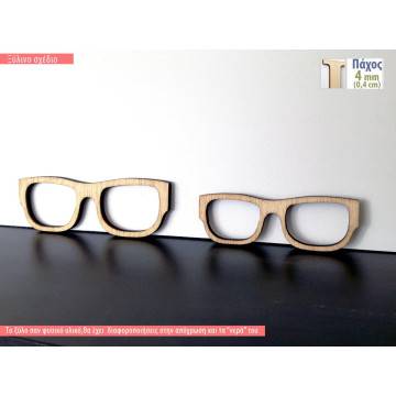 Wooden  decorative figure Men sunglasses 2