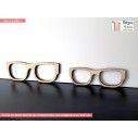 Wooden  decorative figure Men sunglasses