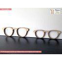 Wooden  decorative figure Female sunglasses