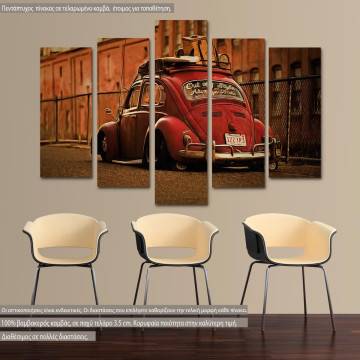 Canvas print Cherry beetle five panels