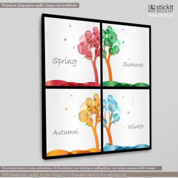 Canvas print The seasons rectangle