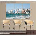 Canvas print Mykonos, small Venice,  3 panels