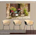 Canvas print Town of Dinan,  3 panels