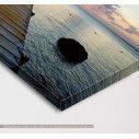 Canvas print Jetty silhouette,  3 panels, side