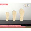 Wooden decorative figure Sandals