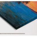 Canvas print Tree at sunset, Tree near the lake at sunset, detail