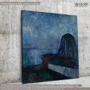 Πίνακας ζωγραφικής Starry night, Munch, αντίγραφο σε καμβά
