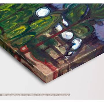 Canvas print Train smoke, Munch 2