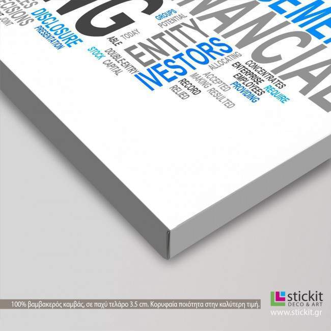 Canvas print Accounting, panoramic