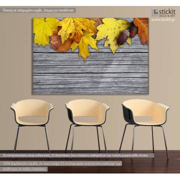 Canvas print Maple and oak leaves 2