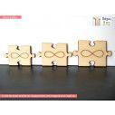 Ξύλινο Puzzle με χαραγμένο το Άπειρο διακοσμητική φιγούρα