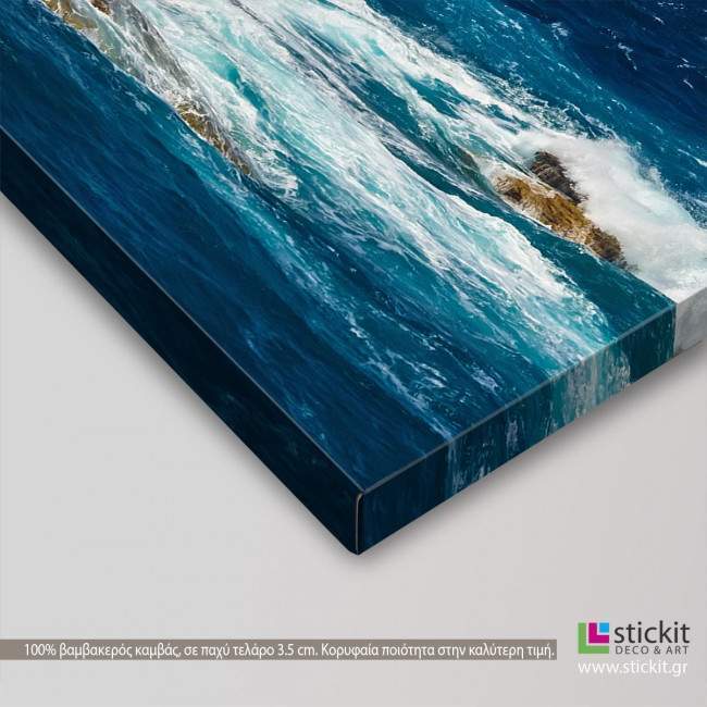 Canvas print Aegean, Andros, side