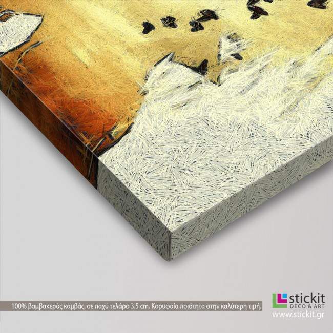 Canvas print Dare to fly V, side