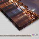 Canvas print Brooklyn bridge lights, two panels, side