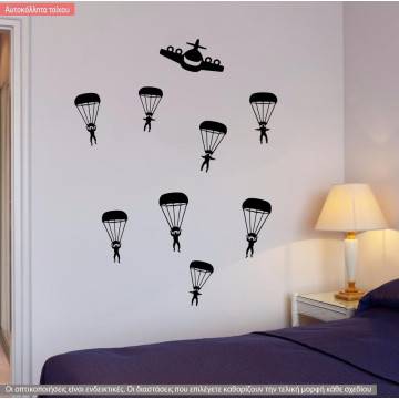 Wall stickers Parachuters