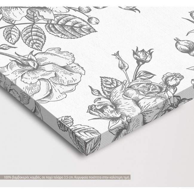 Canvas print Rose pattern