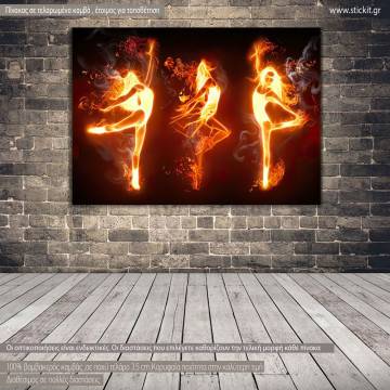 Canvas print Fire dance