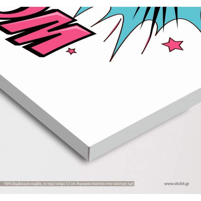 Canvas print Boom, side