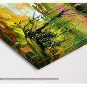 Canvas print Autumn landscape, Autumn landscape with the wood river, detail