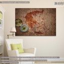 Canvas print Map of Greece vintage