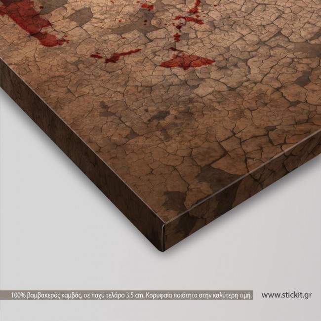 Canvas print Map of Greece vintage, detail