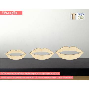 Wooden figure Lips