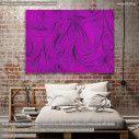 Canvas print Mauve curly