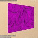 Canvas print Mauve curly, side