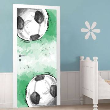Door sticker Soccer time, for kids