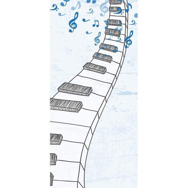 Door sticker Music door, for kids