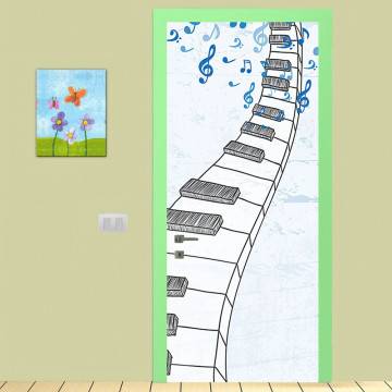 Door sticker Music door, for kids
